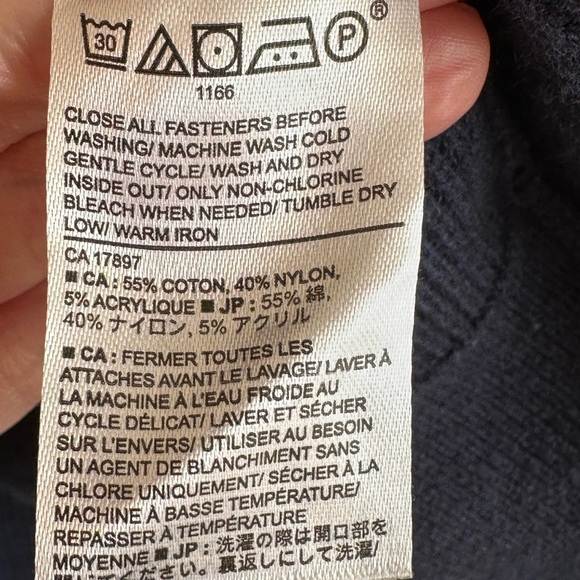 Banana Republic Men's/Unisex Blue Half-Zip Sweater with Elbow Patches Sz S - Picture 6 of 10